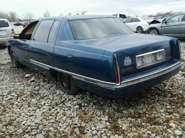 1G6KD52Y8TU225716 - 1996 CADILLAC DEVILLE BLUE photo 3