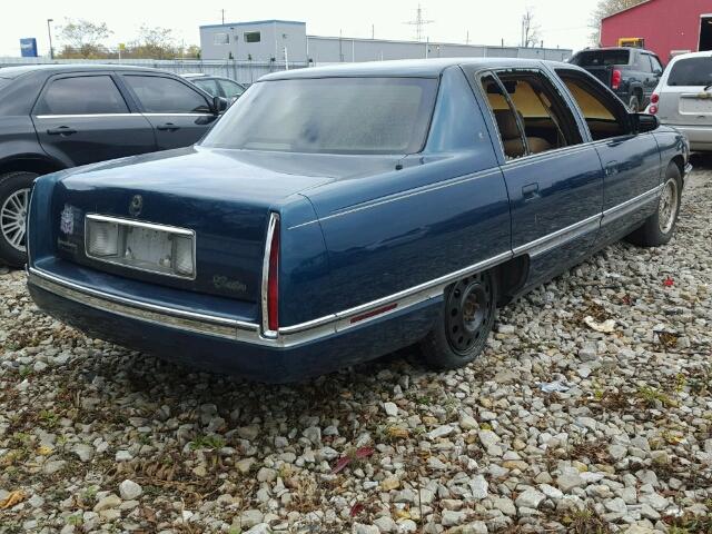 1G6KD52Y8TU225716 - 1996 CADILLAC DEVILLE BLUE photo 4