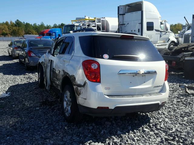 1GNALBEK1EZ105349 - 2014 CHEVROLET EQUINOX LT WHITE photo 3