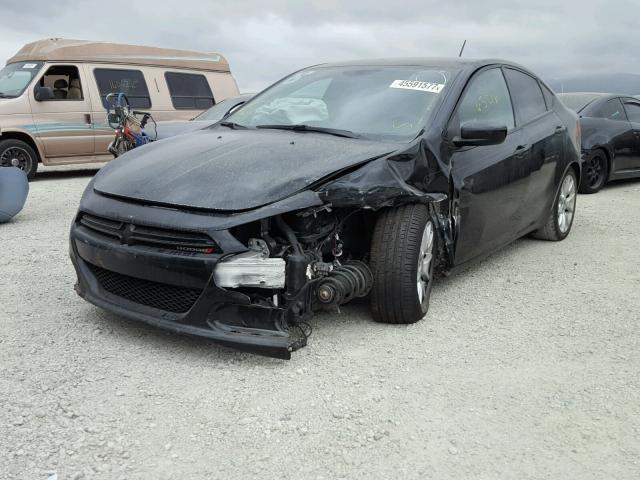 1C3CDFBH1DD135448 - 2013 DODGE DART SXT BLACK photo 2