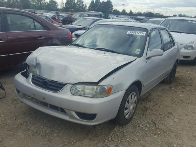 1NXBR12E42Z596363 - 2002 TOYOTA COROLLA SILVER photo 2