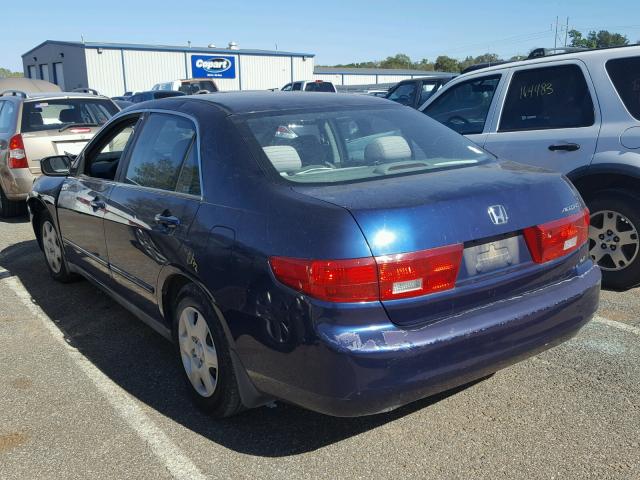 1HGCM56405A143509 - 2005 HONDA ACCORD LX BLUE photo 3