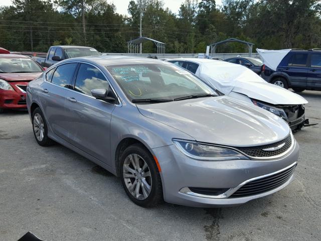 1C3CCCAB6GN144515 - 2016 CHRYSLER 200 LIMITE SILVER photo 1