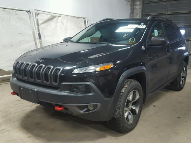 1C4PJMBS0FW687729 - 2015 JEEP CHEROKEE T BLACK photo 2