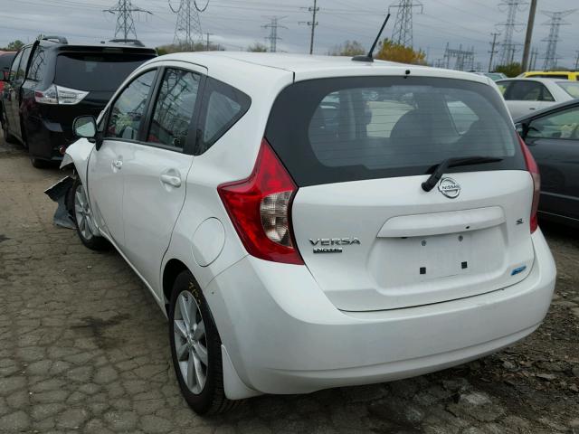 3N1CE2CP5EL362468 - 2014 NISSAN VERSA NOTE WHITE photo 3