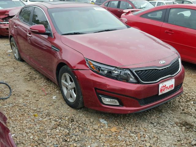 5XXGM4A77FG426085 - 2015 KIA OPTIMA LX RED photo 1