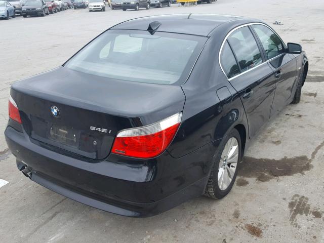 WBANB33515CN65448 - 2005 BMW 545 I BLACK photo 4