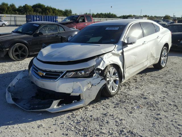 1G1125S35EU103670 - 2014 CHEVROLET IMPALA LT WHITE photo 2