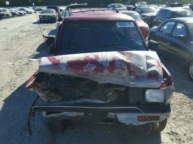 1GNCS18ZXM8221152 - 1991 CHEVROLET BLAZER S10 RED photo 10