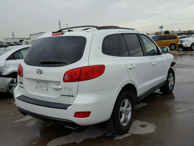 5NMSG13D37H114125 - 2007 HYUNDAI SANTA FE G WHITE photo 4