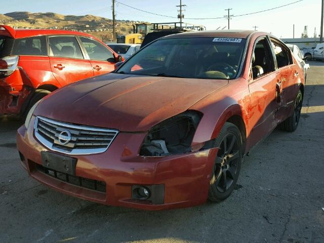 1N4BA41E27C833921 - 2007 NISSAN MAXIMA SE MAROON photo 2