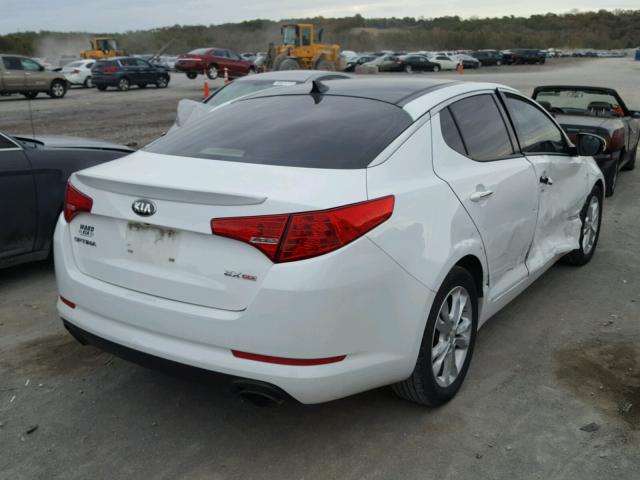 5XXGN4A7XDG178151 - 2013 KIA OPTIMA EX WHITE photo 4