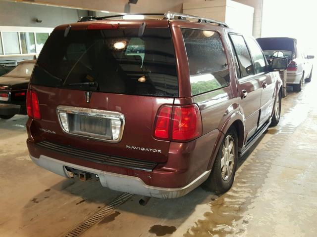 5LMFU28R03LJ27632 - 2003 LINCOLN NAVIGATOR Burgund zdjęcie 4