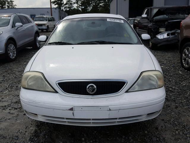 1MEFM50U73A615088 - 2003 MERCURY SABLE GS WHITE photo 9