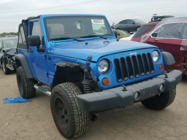 1J4AA2D1XAL133648 - 2010 JEEP WRANGLER BLUE photo 1