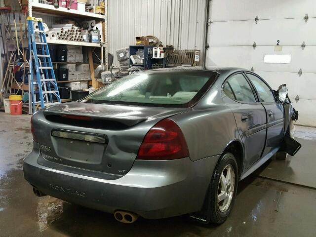 2G2WP522041184078 - 2004 PONTIAC GRAND PRIX GRAY photo 4