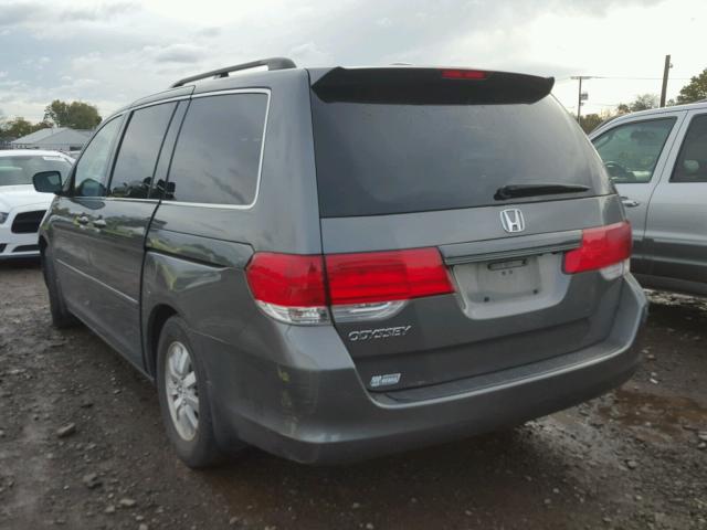 5FNRL38738B110877 - 2008 HONDA ODYSSEY EX GRAY photo 3