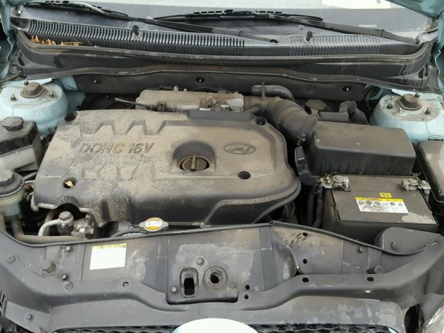 KMHCM36C18U103402 - 2008 HYUNDAI ACCENT BLUE photo 7