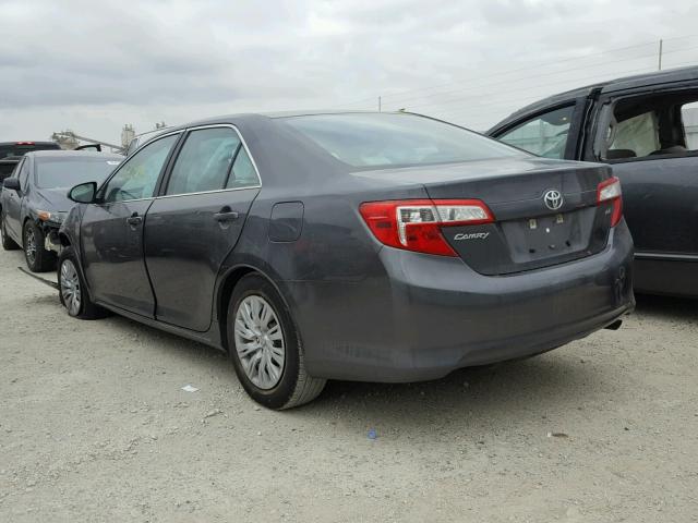 4T4BF1FK7CR262456 - 2012 TOYOTA CAMRY BASE GRAY photo 3