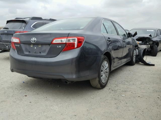 4T4BF1FK7CR262456 - 2012 TOYOTA CAMRY BASE GRAY photo 4