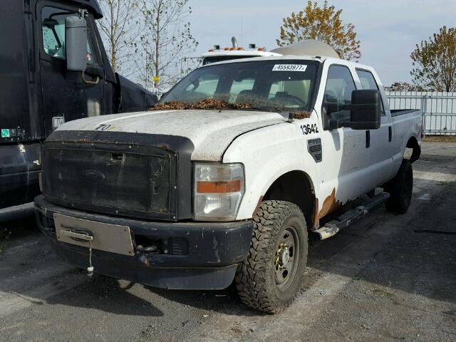 1FTWW3BY0AEB08376 - 2010 FORD F350 WHITE photo 2