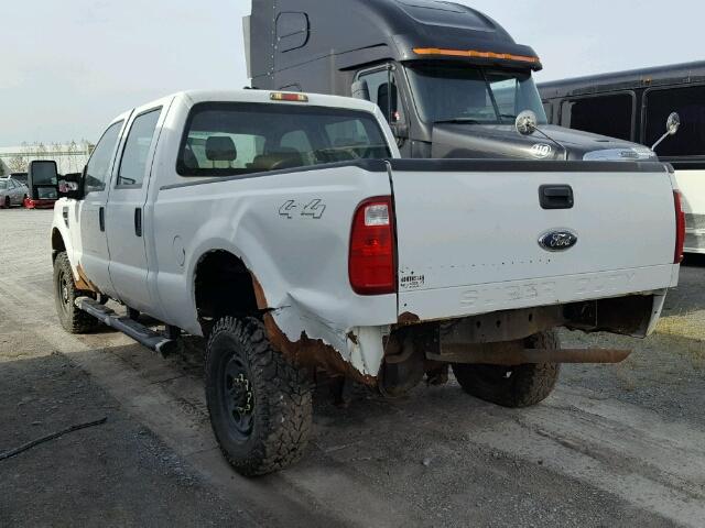 1FTWW3BY0AEB08376 - 2010 FORD F350 WHITE photo 3