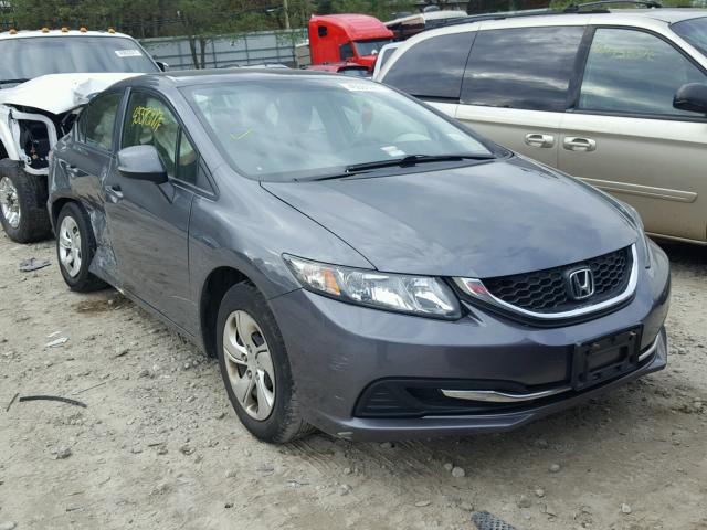 19XFB2F58DE214606 - 2013 HONDA CIVIC LX CHARCOAL photo 1