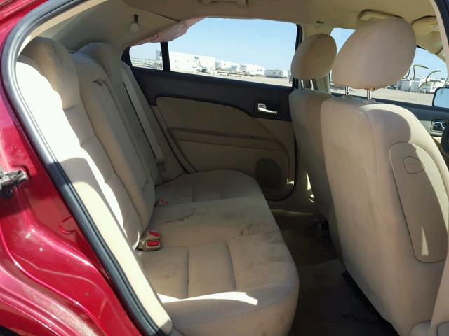 3FAHP06Z38R264464 - 2008 FORD FUSION MAROON photo 6