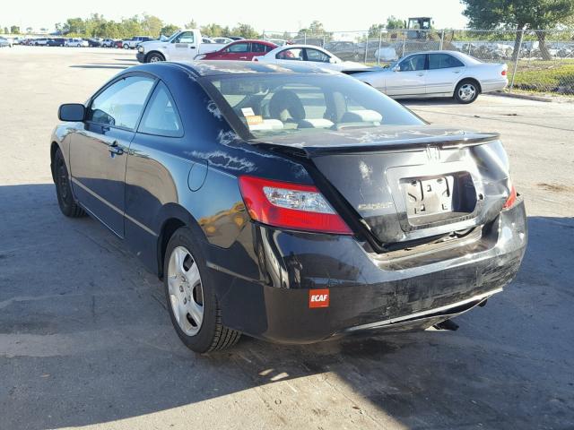 2HGFG1B66AH507125 - 2010 HONDA CIVIC BLACK photo 3