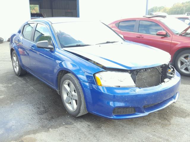 1C3CDZAB0DN506172 - 2013 DODGE AVENGER SE BLUE photo 1