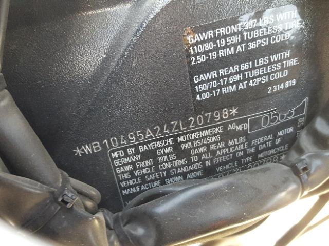 WB10495A24ZL20798 - 2004 BMW R1150 GS GRAY photo 10