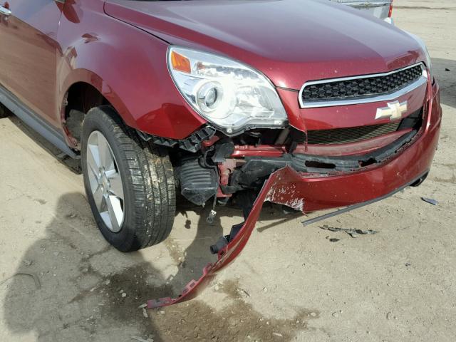 2GNFLFE51C6304689 - 2012 CHEVROLET EQUINOX LT RED photo 9