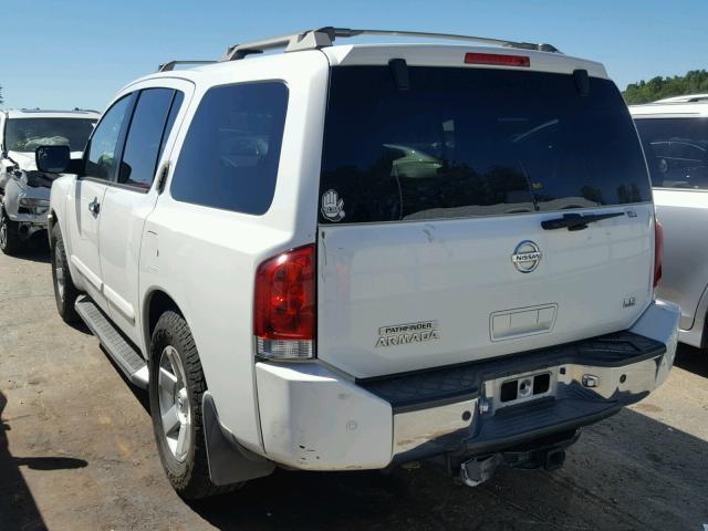 5N1AA08A74N708426 - 2004 NISSAN ARMADA SE WHITE photo 3