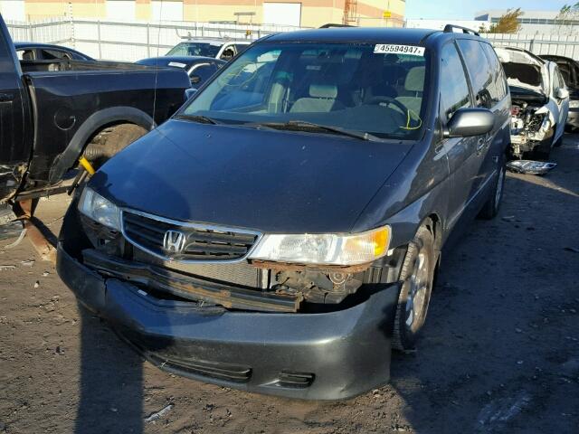 2HKRL18683H009761 - 2003 HONDA ODYSSEY EX GRAY photo 2