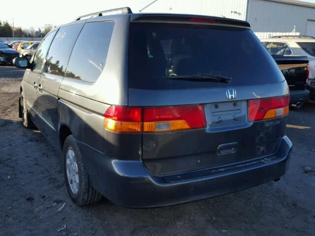 2HKRL18683H009761 - 2003 HONDA ODYSSEY EX GRAY photo 3