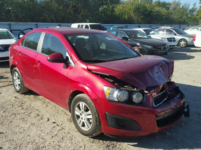 1G1JC5SH0G4182760 - 2016 CHEVROLET SONIC LT BURGUNDY photo 1