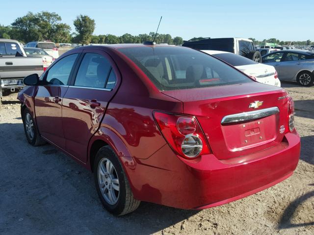 1G1JC5SH0G4182760 - 2016 CHEVROLET SONIC LT 勃艮第红 照片 3