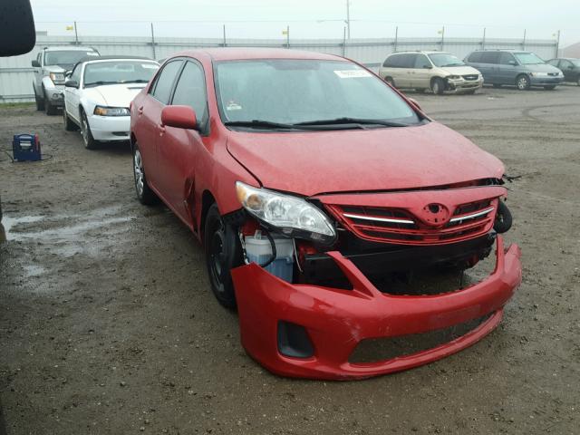 2T1BU4EE4DC025486 - 2013 TOYOTA COROLLA BA RED photo 1