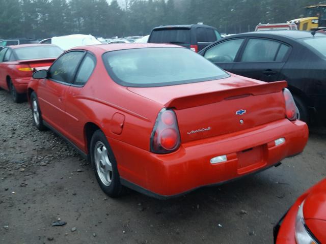 2G1WW12EX49285544 - 2004 CHEVROLET MONTE CARL 红色 照片 3