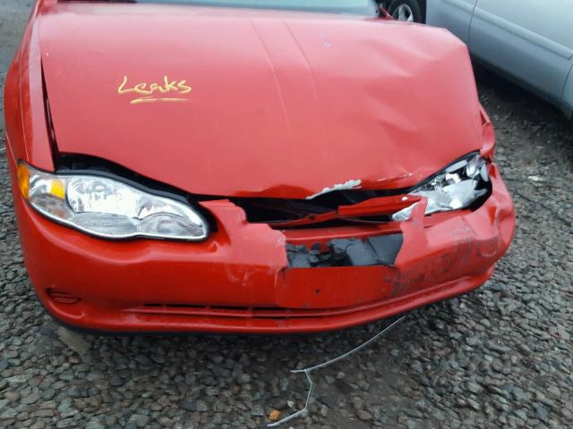 2G1WW12EX49285544 - 2004 CHEVROLET MONTE CARL 红色 照片 9