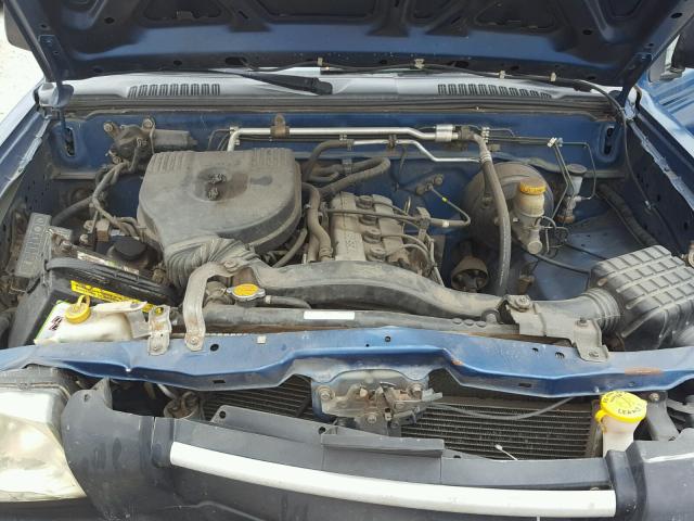 1N6DD26SX2C396432 - 2002 NISSAN FRONTIER K BLUE photo 7