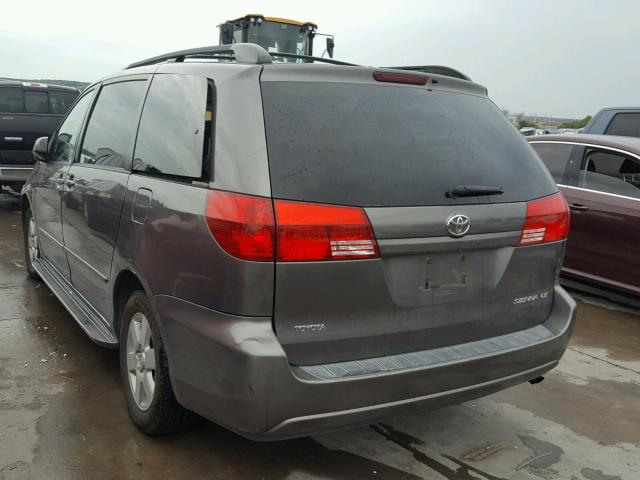 5TDZA23C34S113806 - 2004 TOYOTA SIENNA CE GRAY photo 3