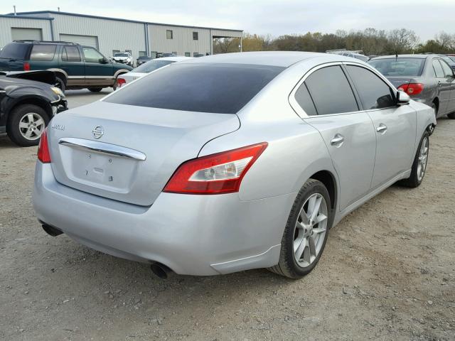 1N4AA5AP3AC834344 - 2010 NISSAN MAXIMA S SILVER photo 4