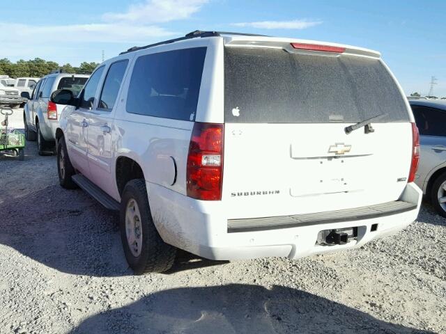 1GNFC16048J225257 - 2008 CHEVROLET SUBURBAN C WHITE photo 3