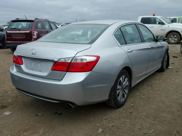 1HGCR2F30EA142464 - 2014 HONDA ACCORD LX SILVER photo 4