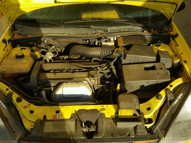 3FAFP31353R145478 - 2003 FORD FOCUS ZX3 YELLOW photo 7