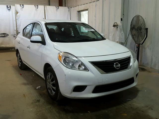 3N1CN7AP4EK453074 - 2014 NISSAN VERSA S WHITE photo 1