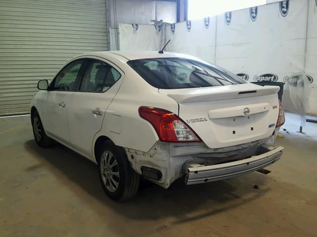 3N1CN7AP4EK453074 - 2014 NISSAN VERSA S WHITE photo 3