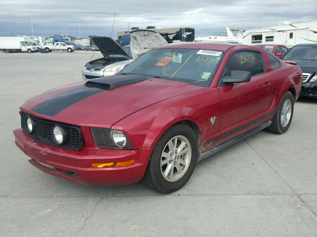 1ZVHT80N795104695 - 2009 FORD MUSTANG RED photo 2