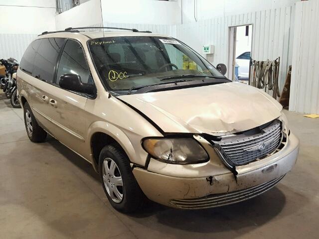 2C4GP44G21R119149 - 2001 CHRYSLER TOWN & COU GOLD photo 1